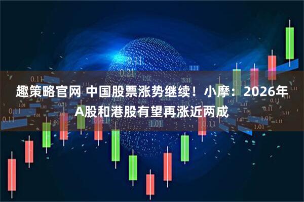 趣策略官网 中国股票涨势继续！小摩：2026年A股和港股有望再涨近两成